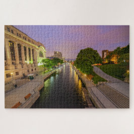 Scenisk vy över Rideau-kanalen i Ottawa, Kanada Pussel