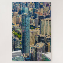 Scenisk vy över Toronto från CN torn, Kanada