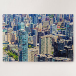 Scenisk vy över Toronto från CN torn, Kanada Pussel