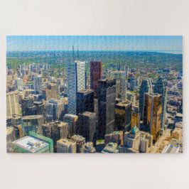 Scenisk vy över Toronto från CN torn, Kanada Pussel