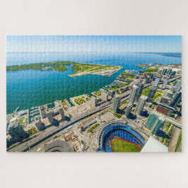Scenisk vy över Toronto från CN torn, Kanada Pussel