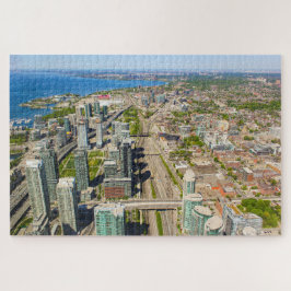 Scenisk vy över Toronto från CN torn, Kanada Pussel