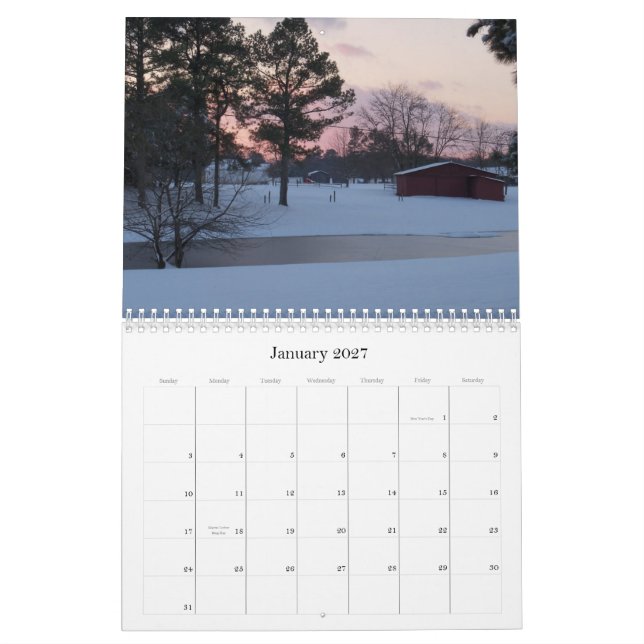 Sceniska Alabama Kalender (Jan 2027)