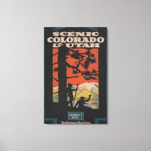 Sceniska Colorado & Utah reser affischen Canvastryck