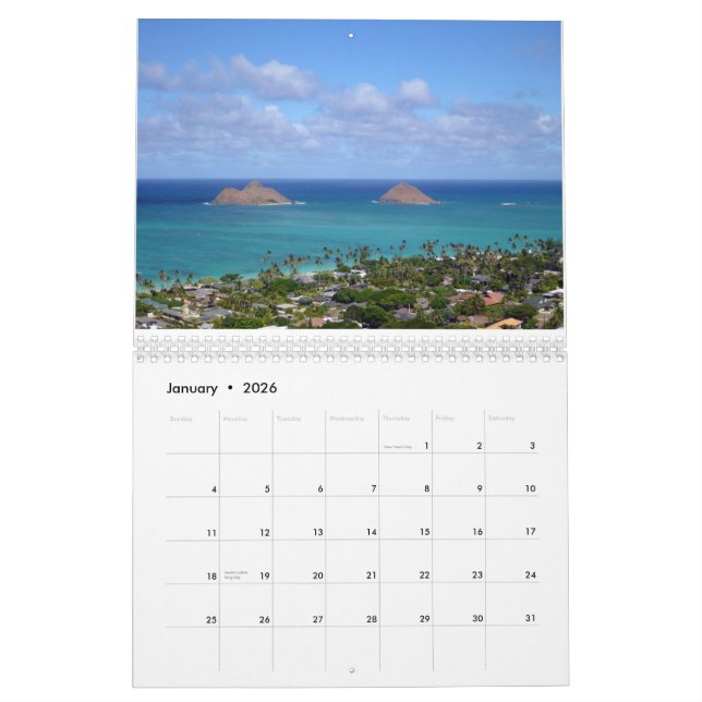 Sceniska Oahu 2014 Kalender (Jan 2026)