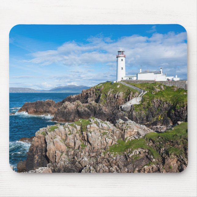 Sceniska vyer av Fanad Head fyr i Irland Musmatta (Framsidan)