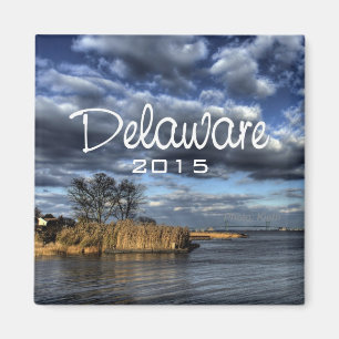 Sceniskt år för ändring för Delaware USA kylma Magnet