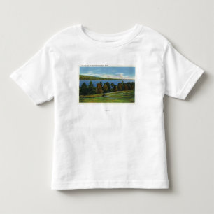 Sceniskt beskåda av sjön Cobbosseecontee T-shirt