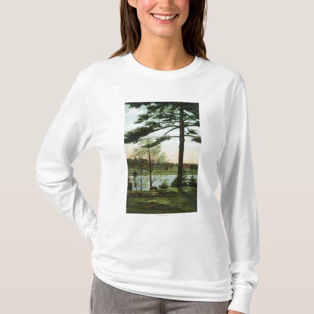 Sceniskt beskåda på den Chestnut Hill behållaren Tee Shirt (Framsida)