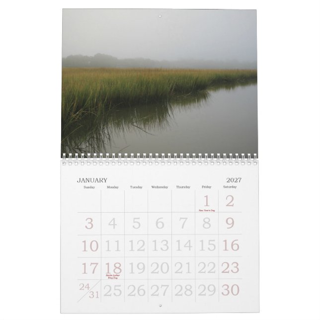 Sceniskt beskådar foto för kalender 2010 vid Miyla (Jan 2027)