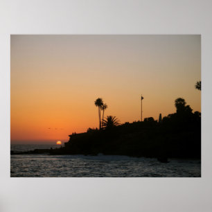 Sceniskt foto för Laguna strandsolnedgång Poster