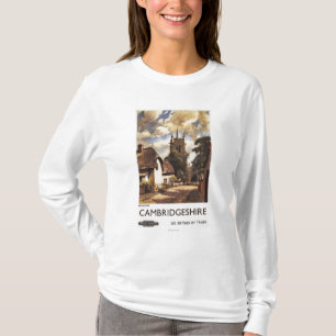 Sceniskt land beskådar den brittiska tee shirt