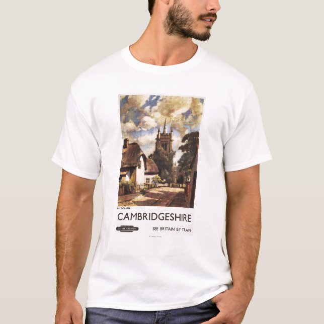 Sceniskt land beskådar den brittiska tee shirt (Framsida)