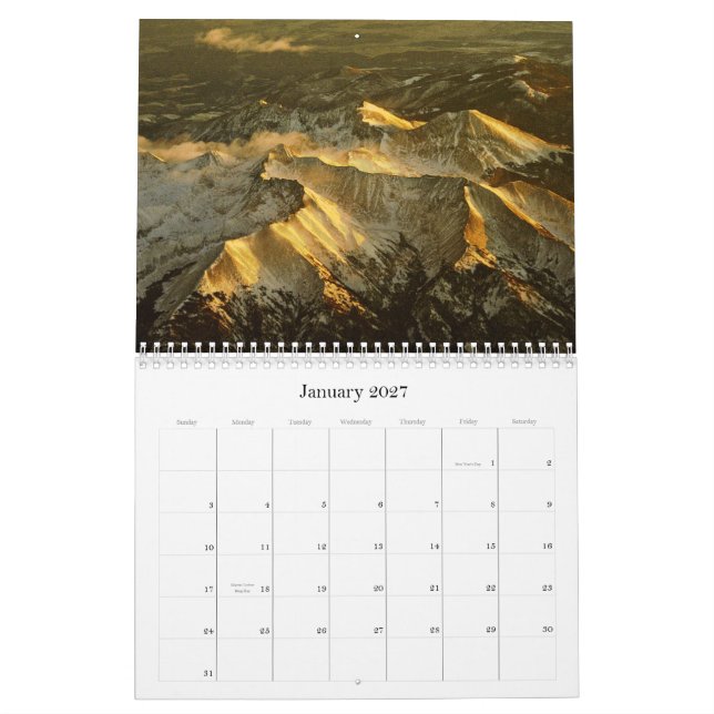 Sceniskt landskap kalendern kalender (Jan 2027)