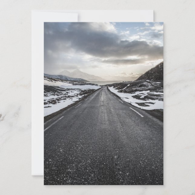 Sceniskt landskapskort för Norge Spara Datumet (Framsida)