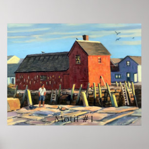 Sceniskt motif #1 Rockport Fishing Shack Poster
