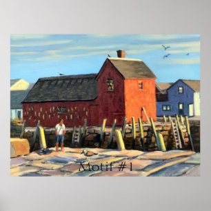 Sceniskt motif #1 Rockport Fishing Shack Poster