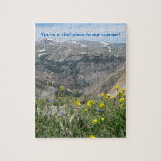 Sceniskt pussel för berg - "är du ett livsviktigt