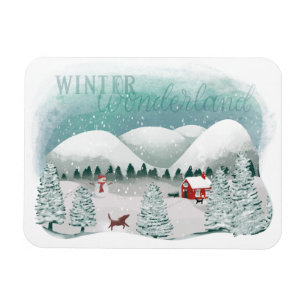 Scenistisk vinter magnet