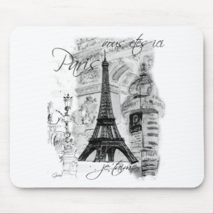 Scenkollet för Eiffel-Fransk i Paris Musmatta