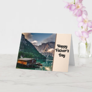 Scenkort för Lycklig Fars dag Sjö Kort