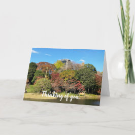 Scenlandskap med hösten Färg Kort