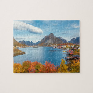 Scenlandskapet Lofoten Nordland Norge Pussel