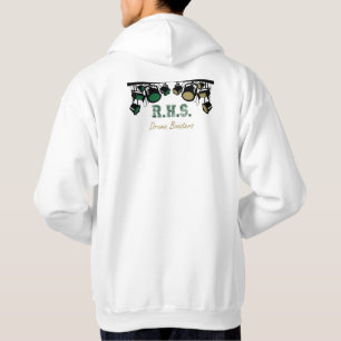 Scenljusdesign - vit hoodie