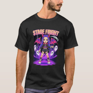 Scenrädsla Halloween Idol med Lie Kpop-fan T Shirt