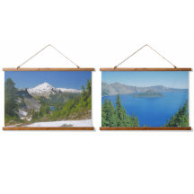 Scenska Cascade-bergen Baker Crater Sjö