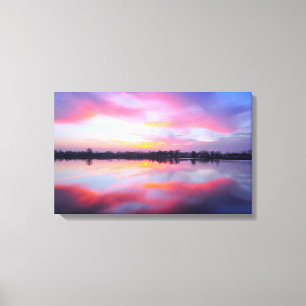 Scenskt Rosa liggande Canvastryck