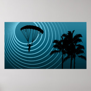 Scenskydykning i sol poster