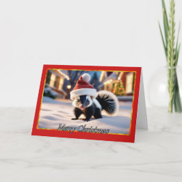 Scent-sational Helgdag Skunk-julkort Kort