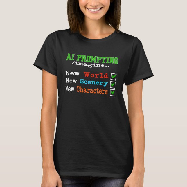 Scentecken för AI-anrop till tekniker Worlds T Shirt (Framsida)
