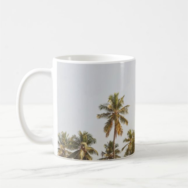 Scenvy för handflatan-persikor kaffemugg (Vänster)