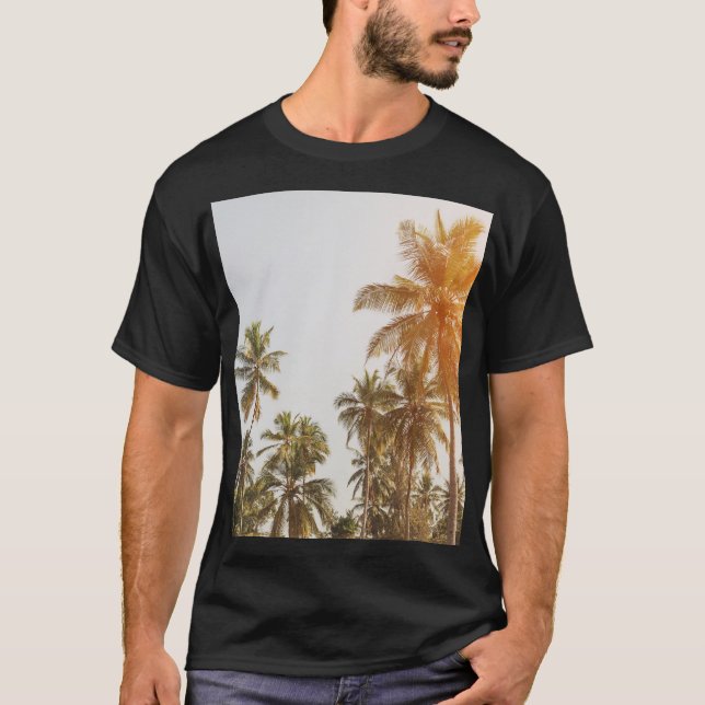 Scenvy för handflatan-persikor t shirt (Framsida)