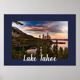 Scenvy för sjö Tahoe Poster