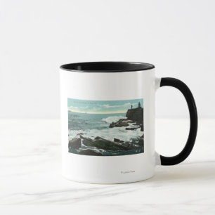 Scenvy över Kap Cottage of the Rocky Shore Mugg