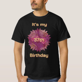 Schablonkonst Det är min födelsedag Välj din ålder T Shirt