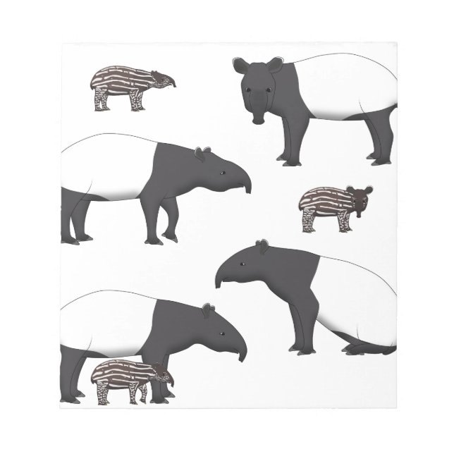 Schabrackentapir Auswahl Anteckningsblock (Framsida)