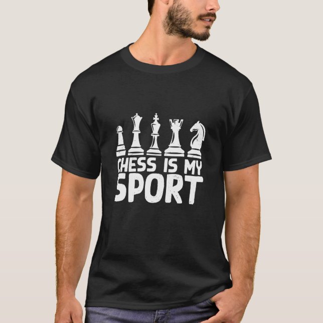 Schack är min sport t shirt (Framsida)