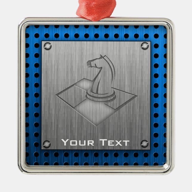 Schack; Borstad Metall-look Julgransprydnad Metall (Framsidan)