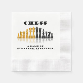 Schack Ett Strategiskt Utförande Pappersservett