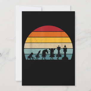 Schack Evolution Retro Vintage Present Till Ett Sc Inbjudningar
