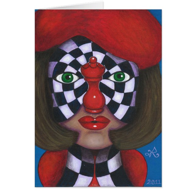 Schack-Nöt Hälsningskort (Framsidan)