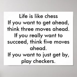 schack och checkers poster