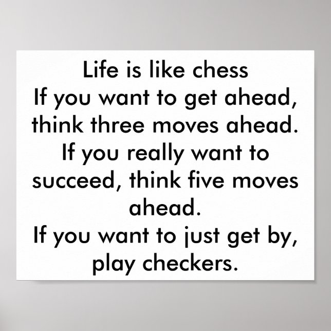 schack och checkers poster (Framsidan)