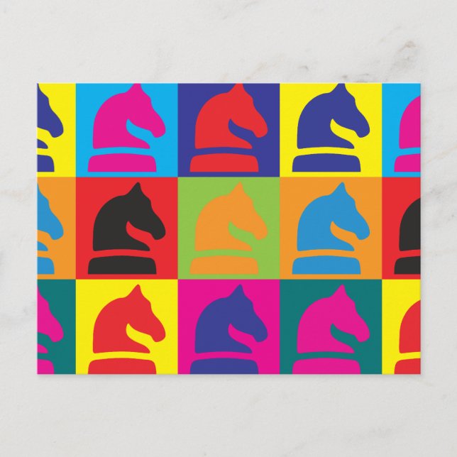 Schack Pop Art Vykort (Framsida)