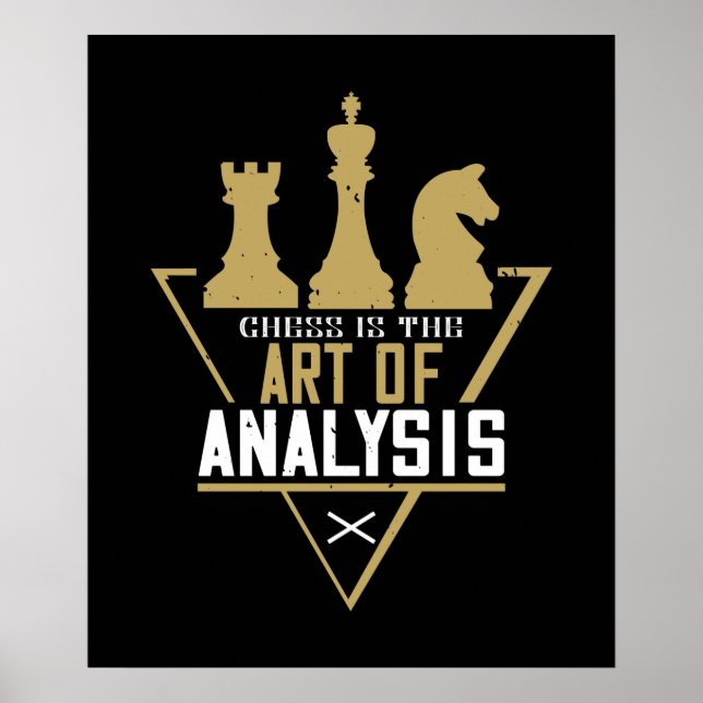 Schack - Schack är analysens konst Poster (Framsidan)