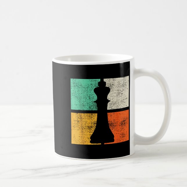 Schack Schackfigurer Kung Spelare  Kaffemugg (Höger)